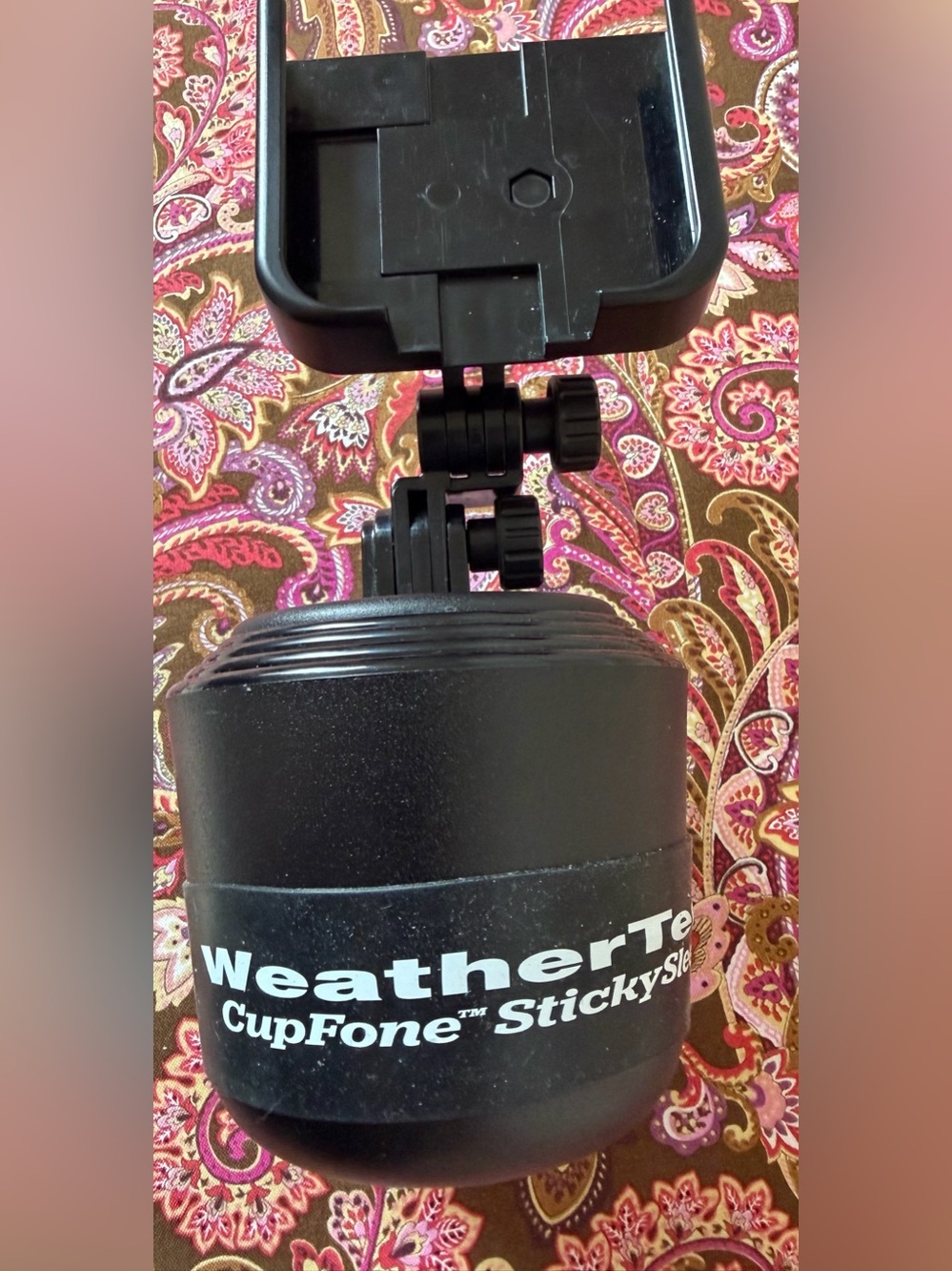 Weather Tech CupFone with Adjustable arm. Fits Most Cup Holders. Black. Very GUC